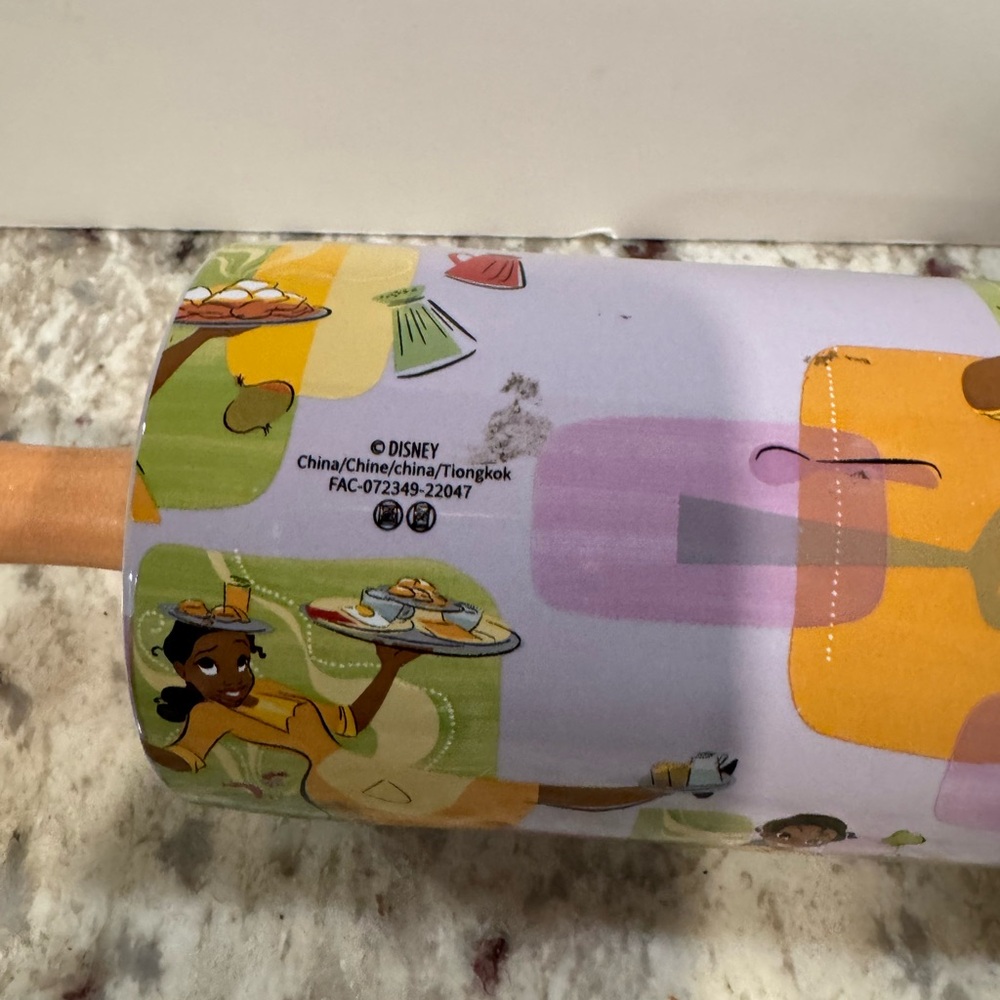DISNEY TIANA CERAMIC ROLLING PIN-EPCOT INTERNATIONAL FOOD AND WINE FESTIVAL - Picture 6 of 10